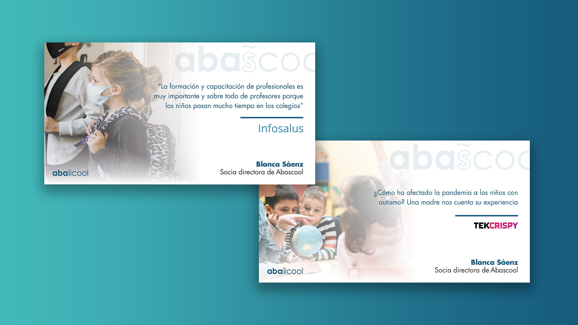 Publicaciones para Facebook de frases extraídas de entrevistas en medios