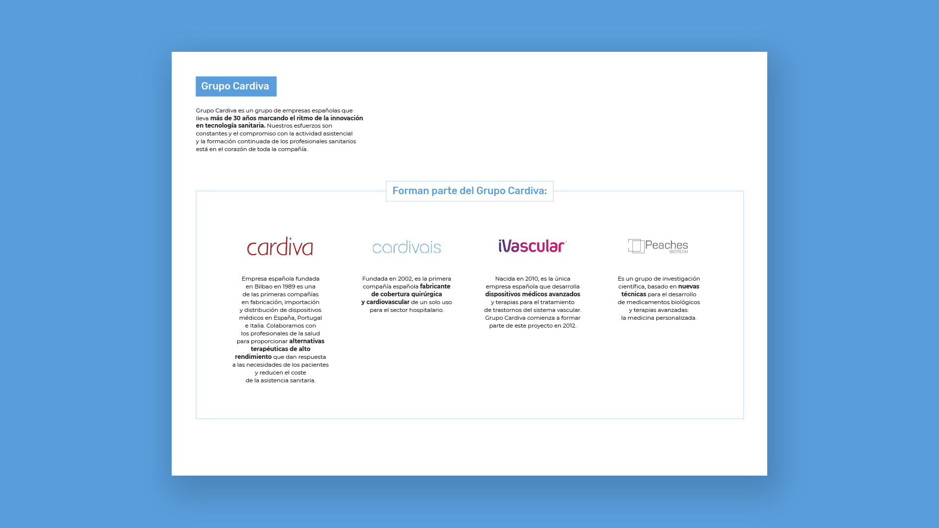 Última página del dossier Cardivais