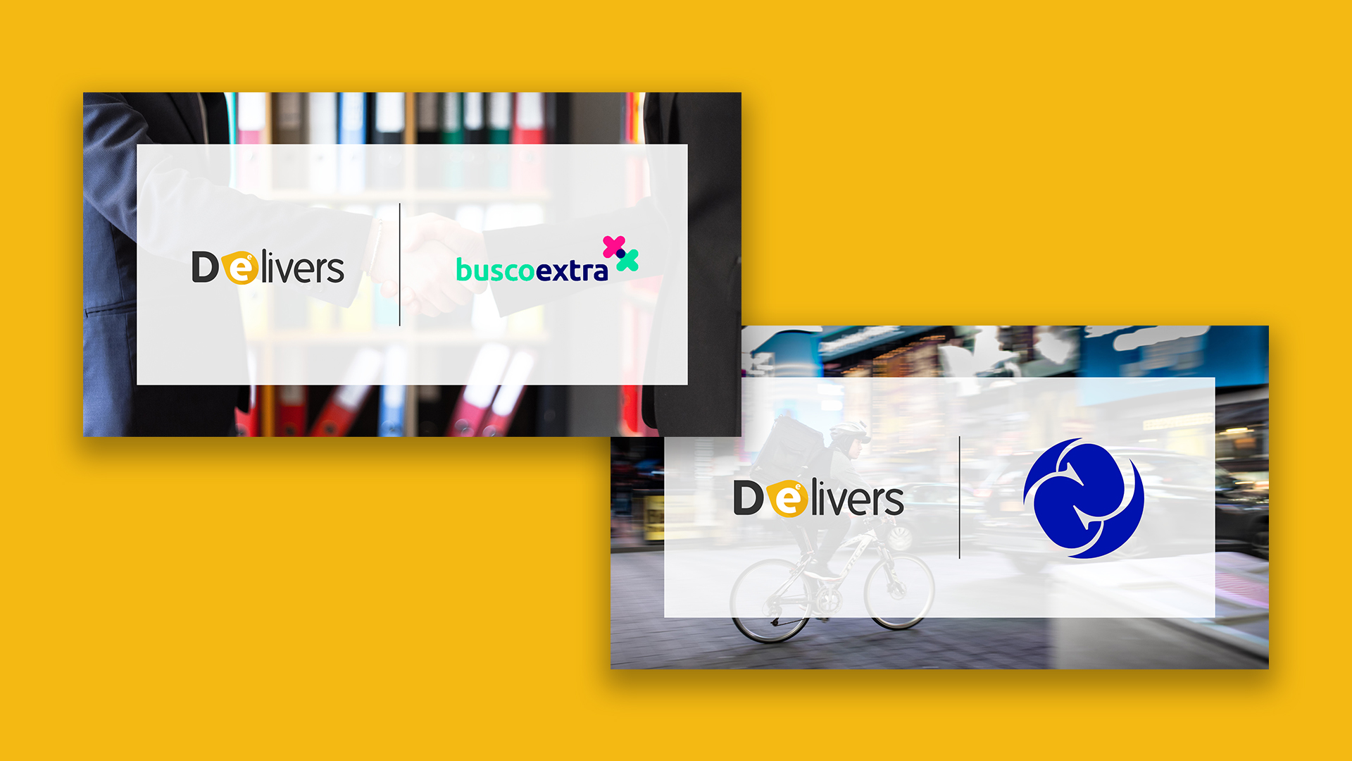 Creatividades para LinkedIn anunciando colaboraciones