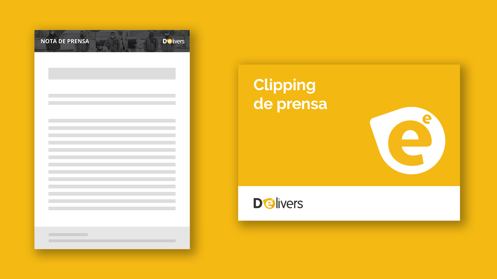 Cabecera nota de prensa y portada clipping de prensa