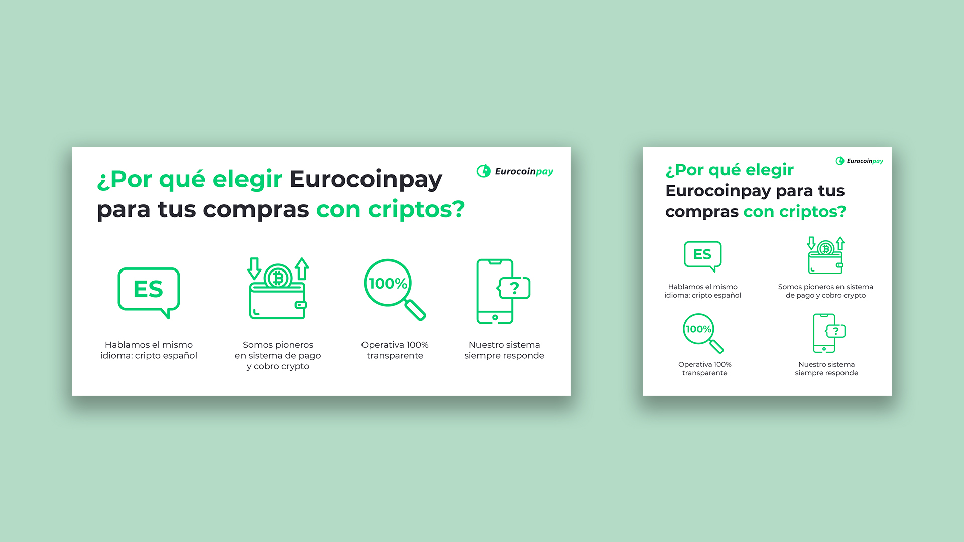 Creatividad para RRSS que responde a la pregunta '¿Por qué elegir Eurocoinpay para tus compras con criptos?'