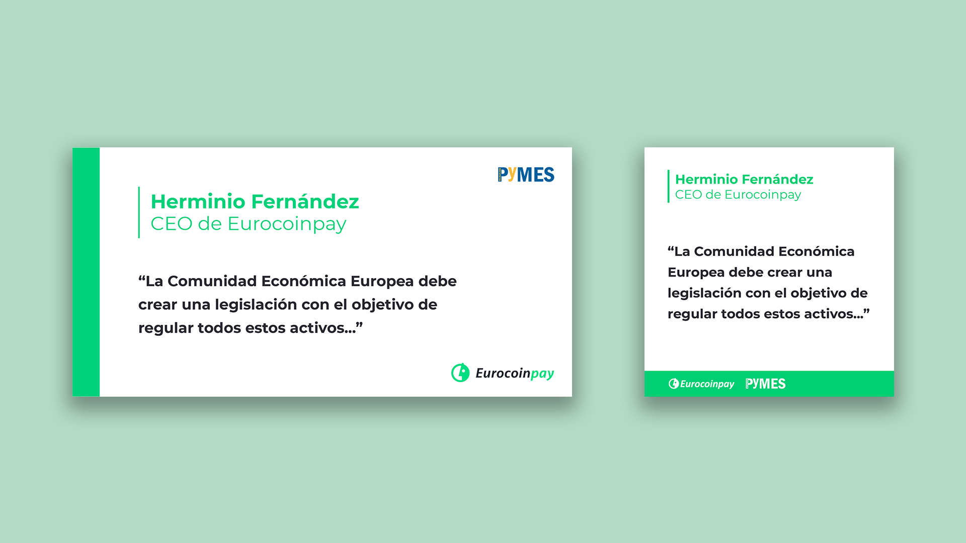 Creatividad para RRSS con fondo blanco de una frase extraída de una entrevista en medios de comunicación