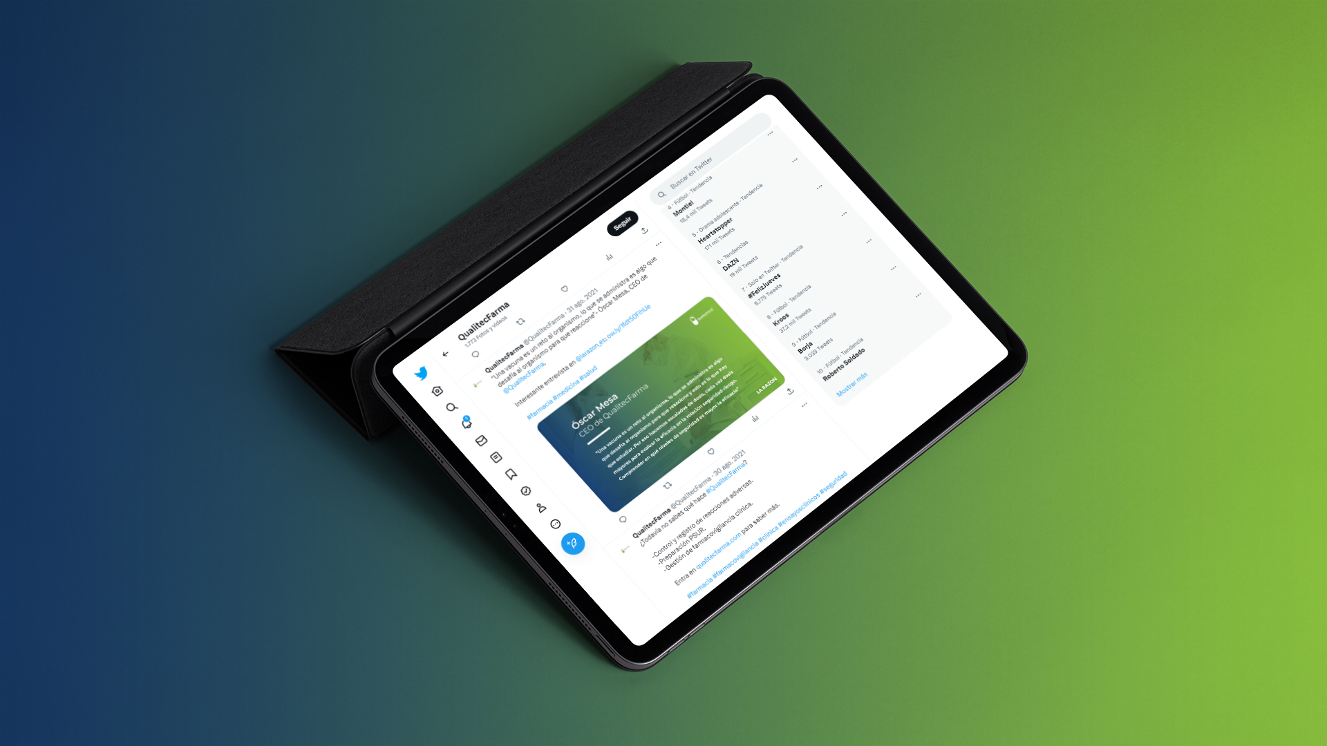 Mockup de algunas publicaciones corporativas