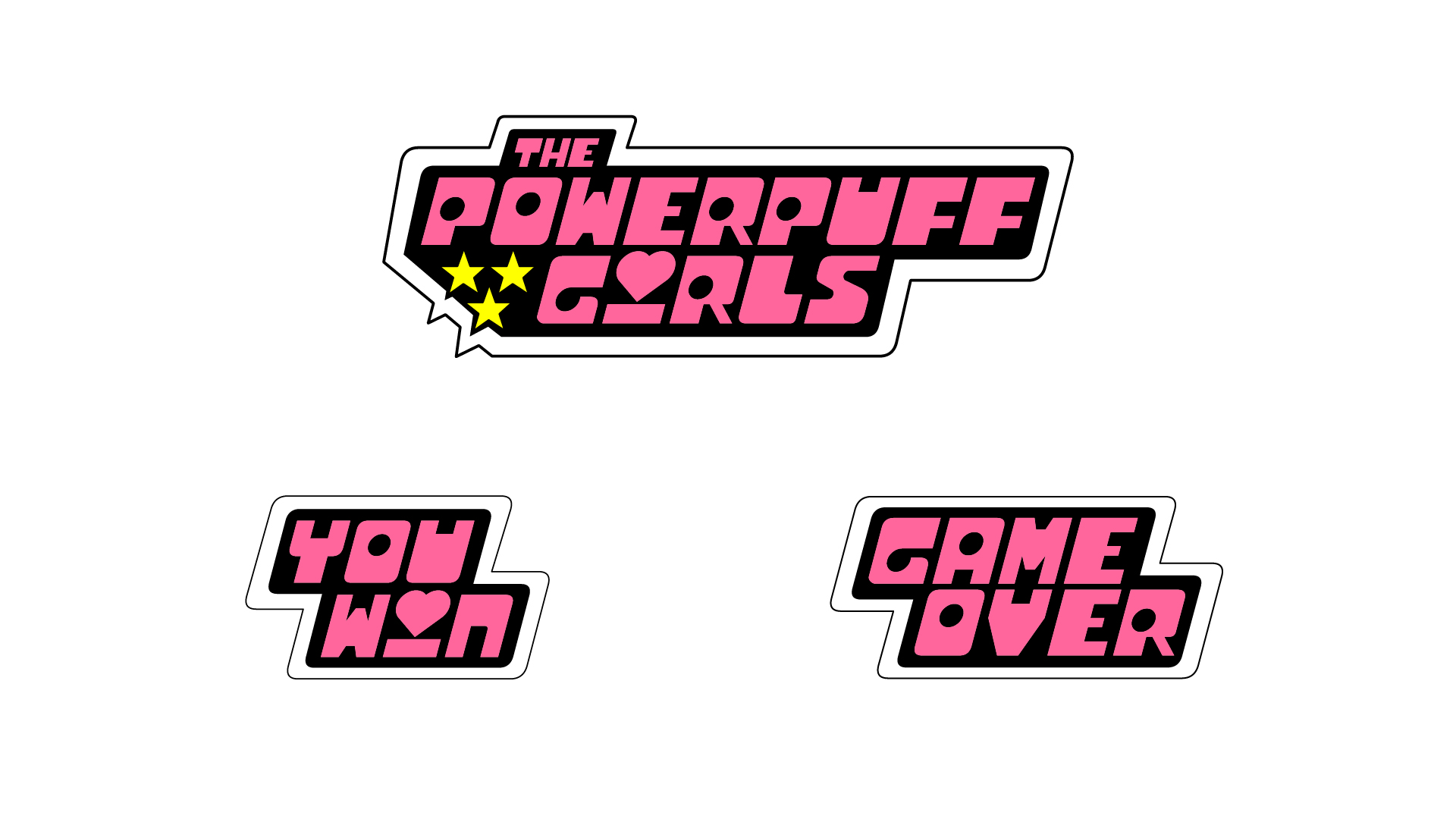 Sprites del minijuego 'The Powerpuff Girls'