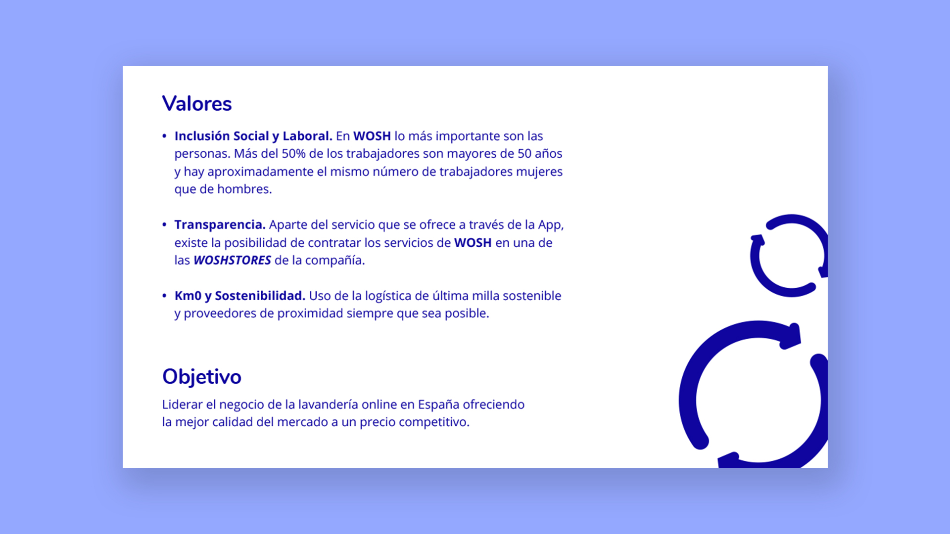 Sexta página del dossier Wosh